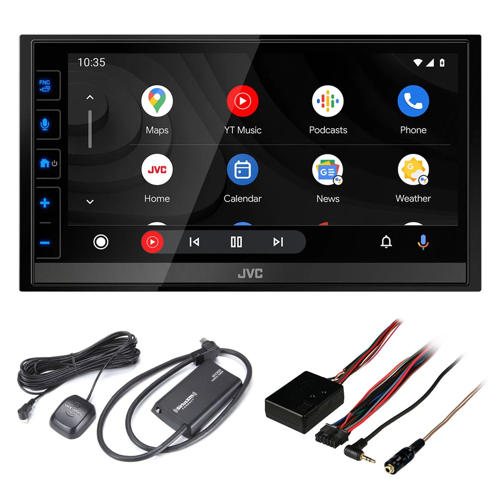 JVC KW-M780BT 6.8" Digital Media Receiver, Compatible With Apple CarPlay / Android Auto with SizeXV300v1 Sizeat Radio Tuner and Sizeteering Wheel Interface