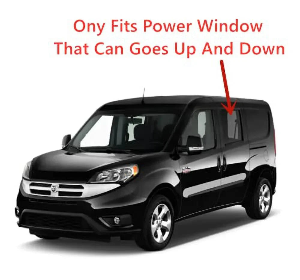 Tempered Power Movable Driver Left Sizeide Rear Door Window Door Glass Compatible with Ram Promaster City 2015-2022 Models
