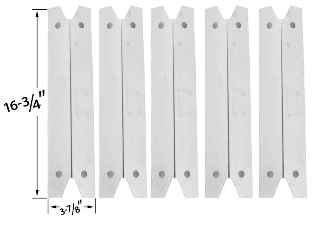 Replacement Heat Plate for Brinkmann 810-4580-SizeB, (5-PK) Gas Grill Models