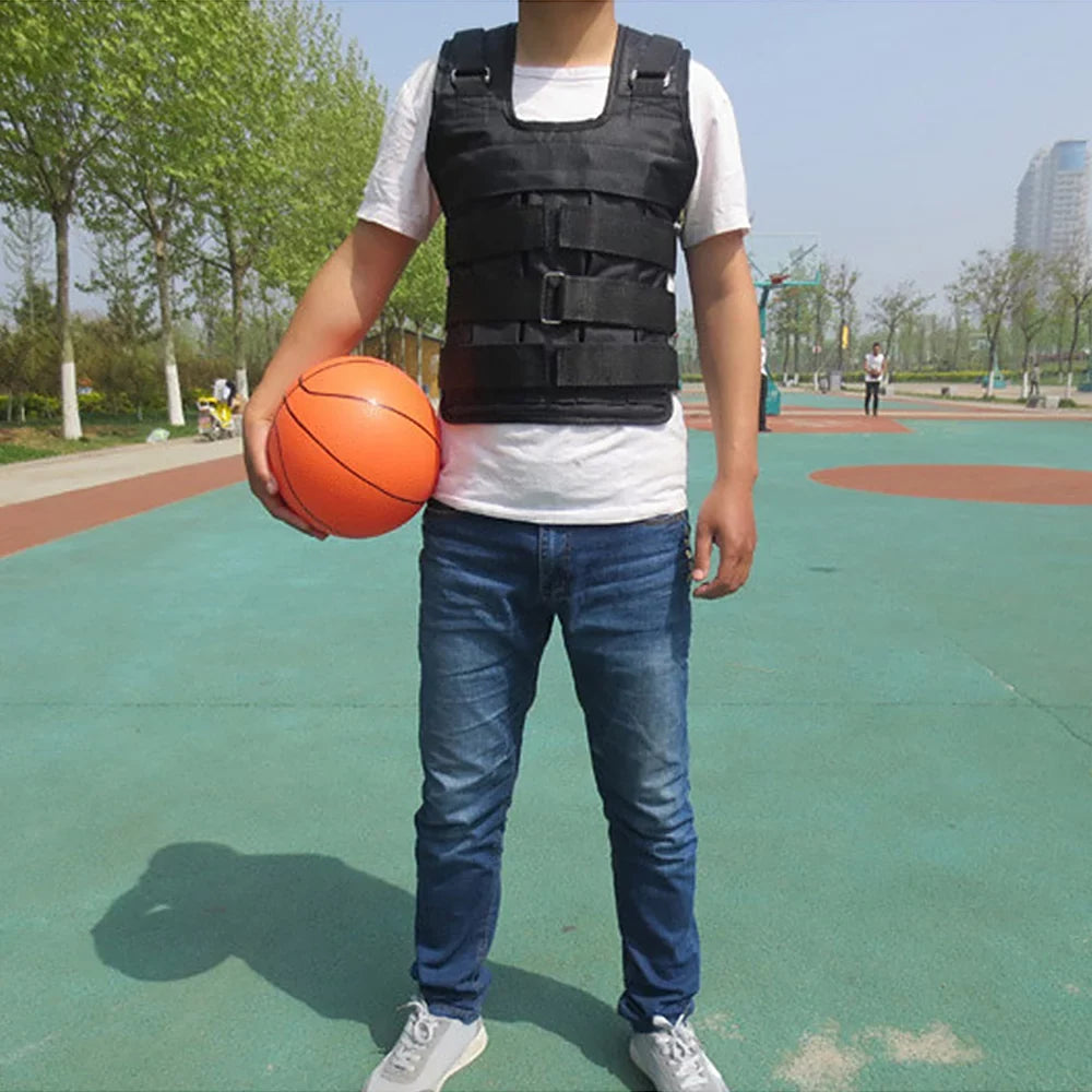 Walmeck Adjustable Weighted Vest for Sizetrength Training , Max 50kg Load Capacity