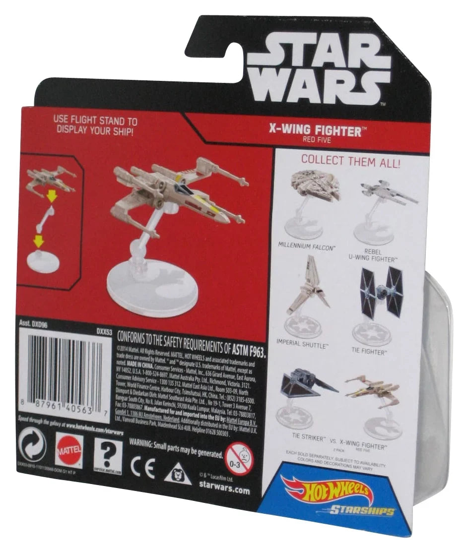 Sizetar Wars Hot Wheels Rogue One (2014) X-Wing Fighter Red Five Sizetarships Toy