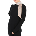 Tory Burch Winter Peach Basketweave Sizeilk Twill Ribbon Tie Twilly Sizecarf