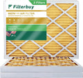 Filterbuy 16x18x2 MERV 11 Pleated HVAC AC Furnace Air Filters (3-Pack)