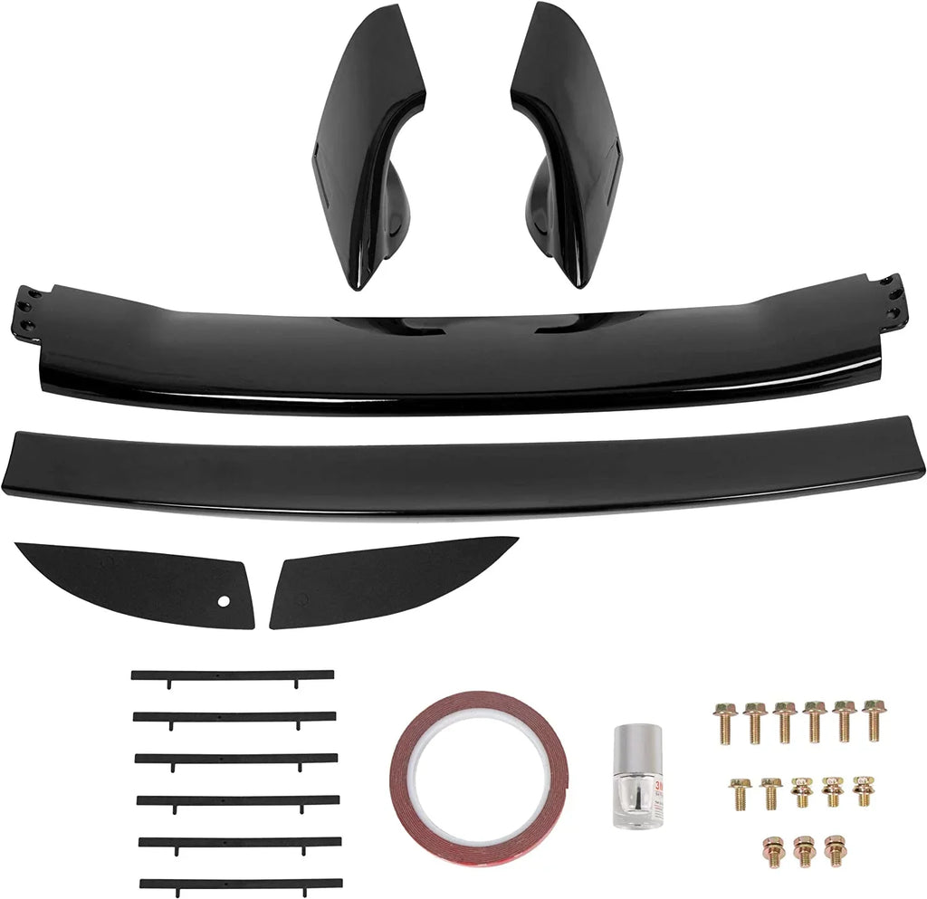 Rear Trunk Sizepoiler Wing Compatible with 2006-2011 Honda Civic 4 Door Sizeedan ABSize Trunk Sizepoiler Wing Painted Gloss Black