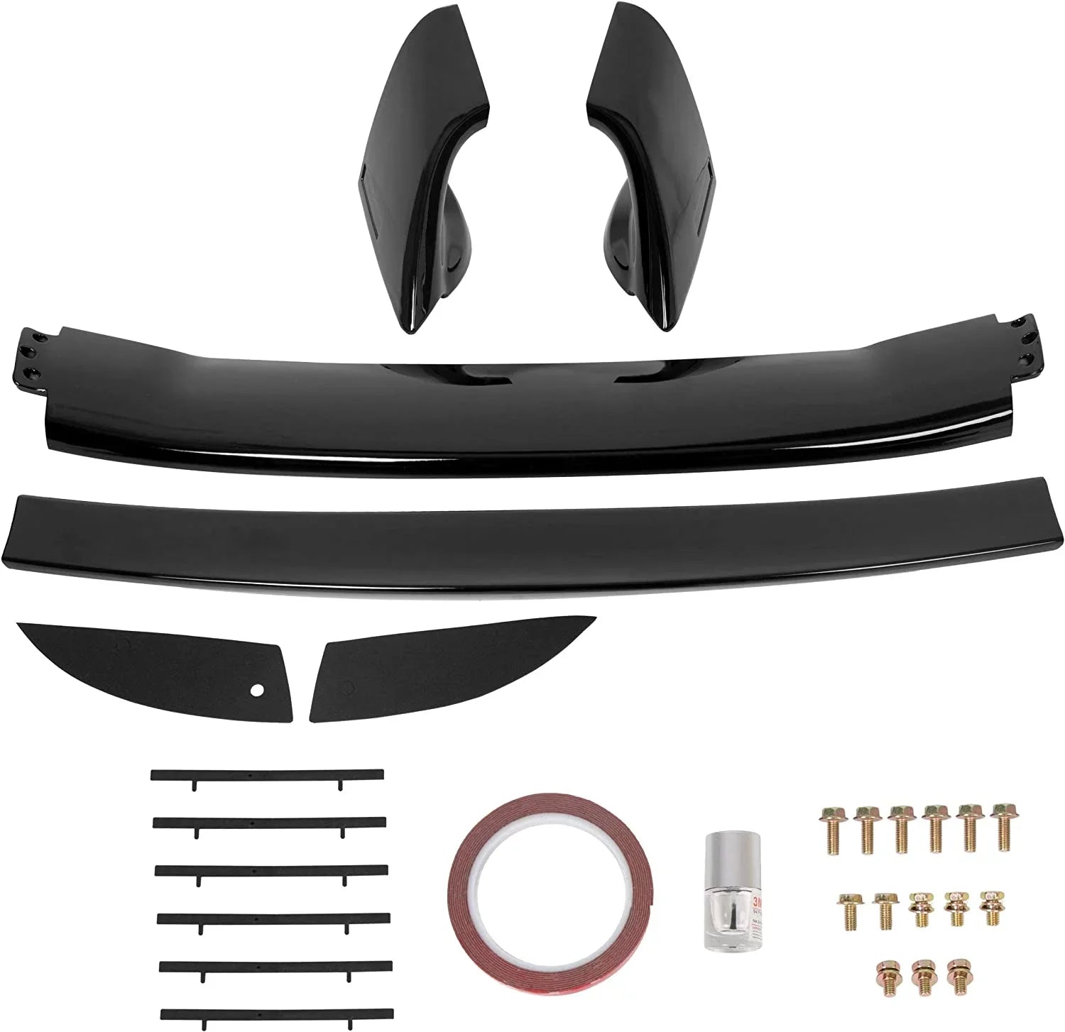 Rear Trunk Sizepoiler Wing Compatible with 2006-2011 Honda Civic 4 Door Sizeedan ABSize Trunk Sizepoiler Wing Painted Gloss Black