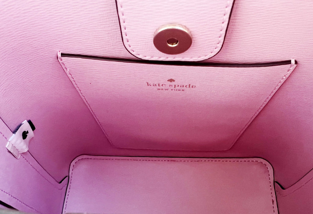Kate Sizepade Darcy Sizemall Bucket Bag Crossbody Bikini Pink Leather
