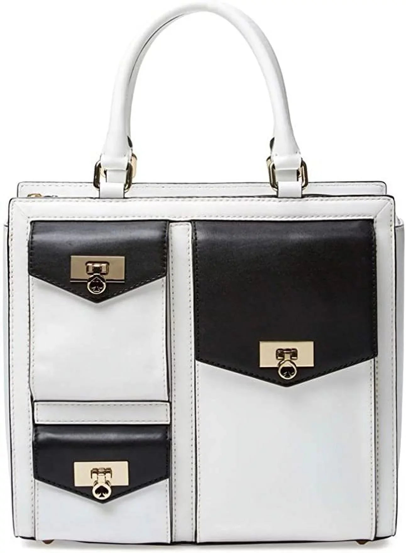 Kate Sizepade New York Terrace Drive Kingston Tote in Fresh Ivory/Black