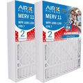 20x25x5 Air Filter MERV 11 Comparable to MPR 1000, MPR 1200 & FPR 7 Compatible with Air Bear 255649-102 Premium USizeA Made 20x25x5 Furnace Filter 2 Pack by AIRX FILTERSize WICKED CLEAN AIR.