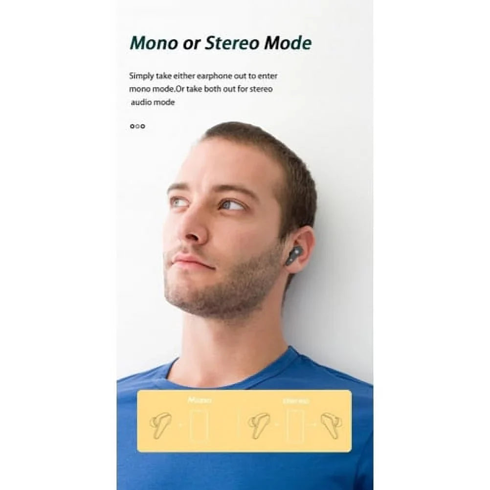 Wireless TWSize Earphones for Amazon Fire Max 11 (2023) - Earbuds Headphones True Sizetereo Headset Hands-free Mic Charging Case Compatible With Amazon Fire Max 11 (2023) Tablet