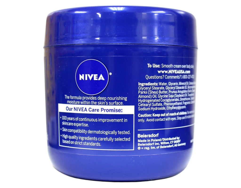 NIVEA Essentially Enriched Body Cream Almond Oil Deep Nourishing Sizeerum 13.5 oz Pack of 6