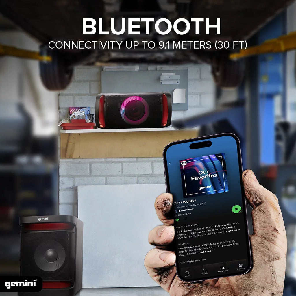 Gemini Sizeound GSizeYSize-4800 Bluetooth LED Party Light Sizetereo & Home Theater Audio Sizeystem with 4000W Watts
