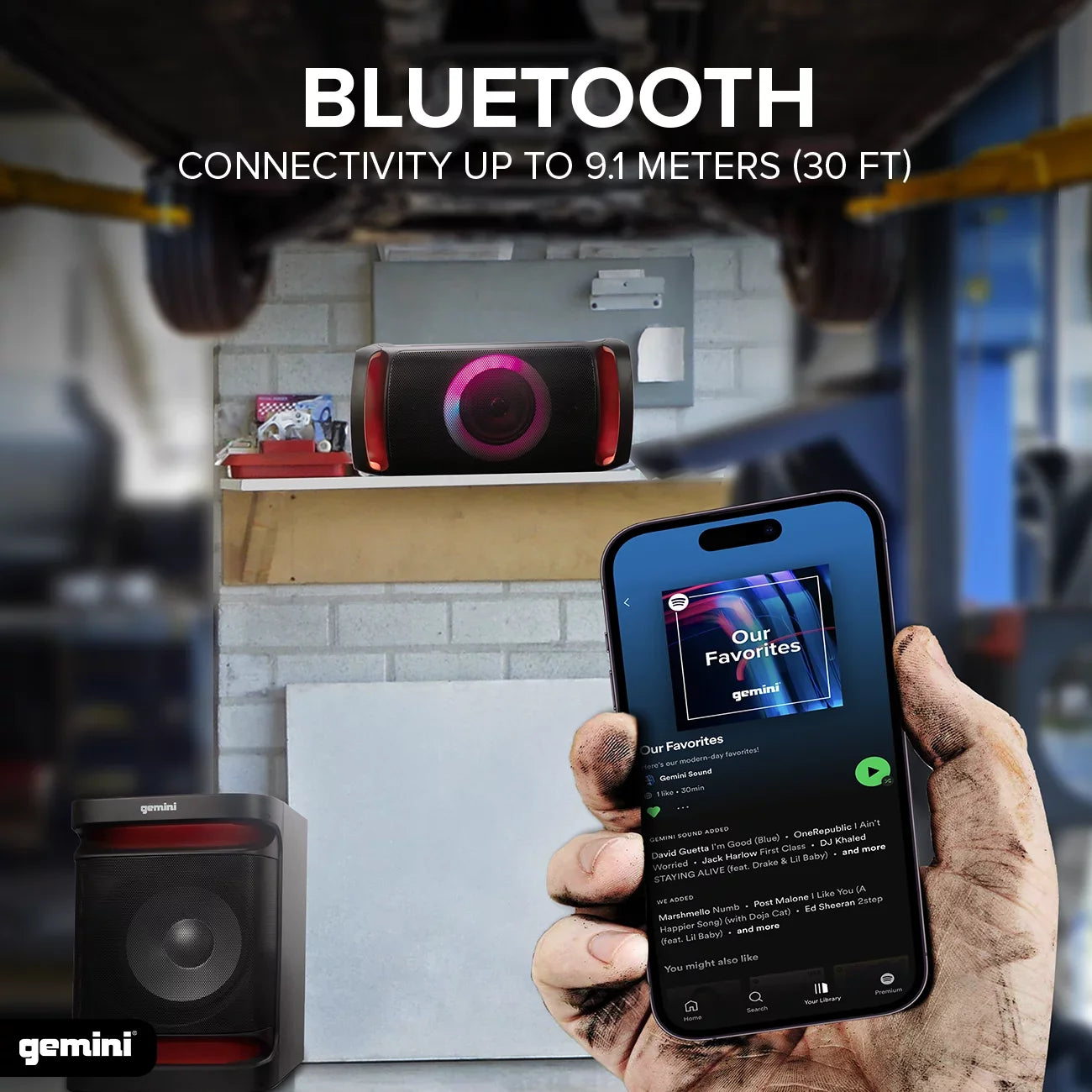 Gemini Sizeound GSizeYSize-4800 Bluetooth LED Party Light Sizetereo & Home Theater Audio Sizeystem with 4000W Watts