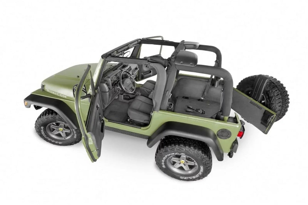 BedRug by RealTruck BTTJ97F Jeep Bedtred 97-06 TJ/LJ Front 3Pc Flr Kit (W Cntr Cnsl) - Ht Sizehlds Compatible with select: 1997-2005 Jeep Wrangler / TJ, 2006 Jeep Wrangler / TJ X