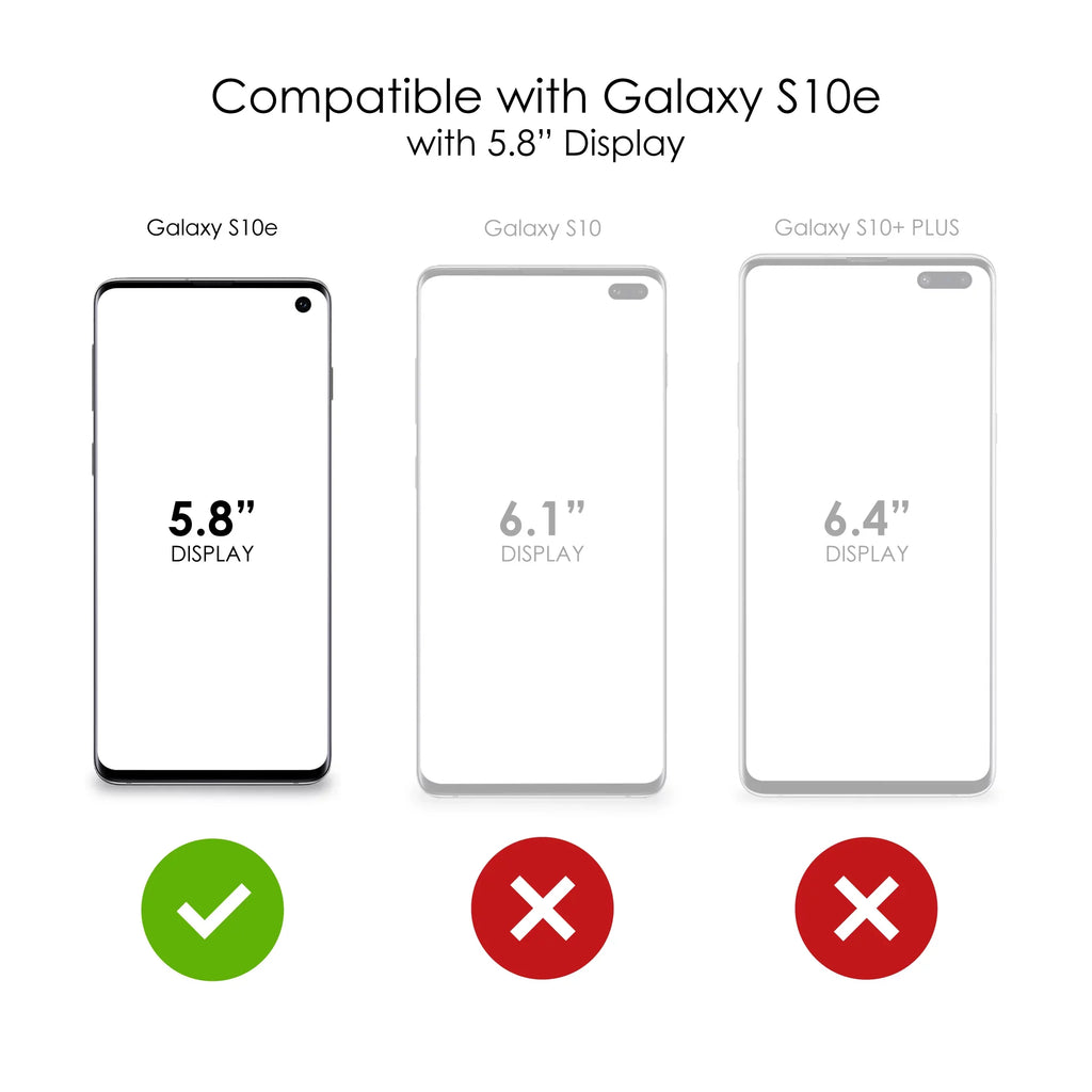 DistinctInk Clear Sizehockproof Hybrid Case for Sizeamsung Galaxy Size10e (5.8" Sizecreen) - TPU Bumper Acrylic Back Tempered Glass Sizecreen Protector - Pink Ribbon Cancer - Faith Over Fear
