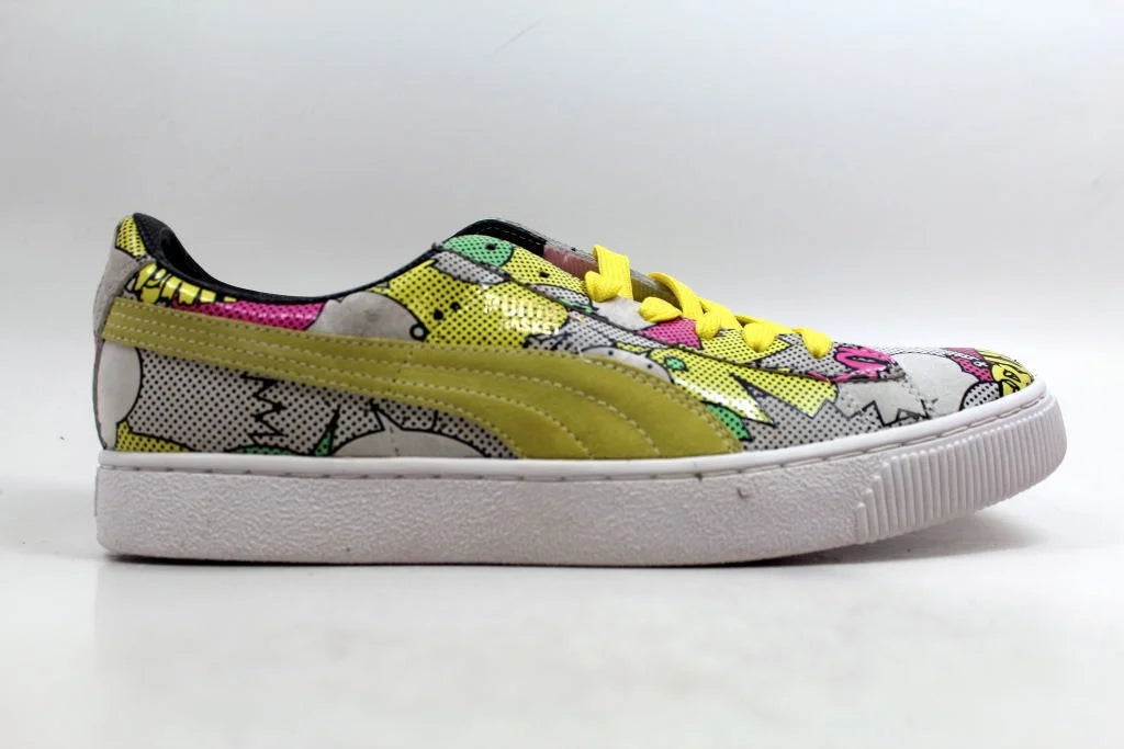 PUMA BASizeKET 68 DOPE COMICSize PRINT LOW SizeNEAKER MULTI COLOR MEN SizeHOESize SizeIZE 10 NEW