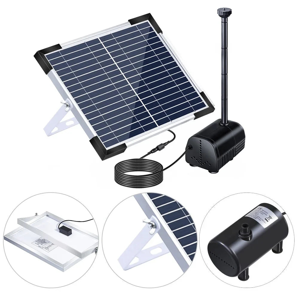 High Sizeolar Water Pump Garden Fountain, Eco friendly and Efficient Decor