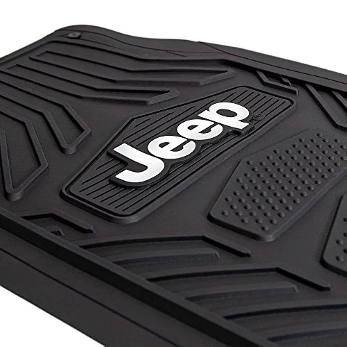 Plasticolor P23-001668R01 Jeep Rubber Floor Mat, Black