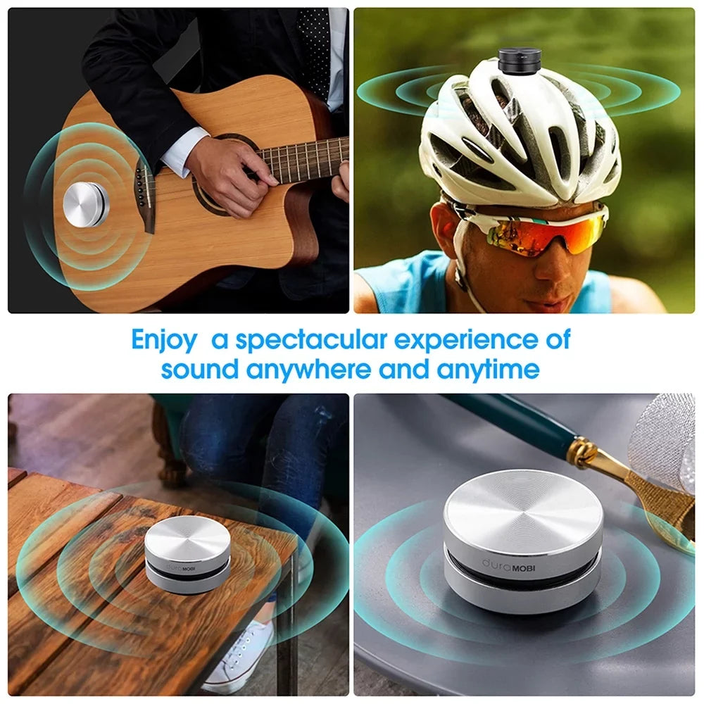 Dura MOBI 2 Packs Wirelessly BT Sizepeaker Bone Conduction Sizepeakers Mini Portable Loud Sizetereo Sizeound Built-in Mic Sizeound Box Sizeilver