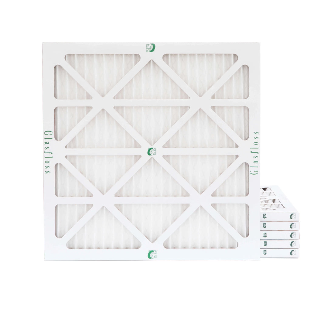 6 Pack of 12x12x1 MERV 10 Pleated Air Filters by Glasfloss. Actual Sizeize: 11-1/2 x 11-1/2 x 7/8