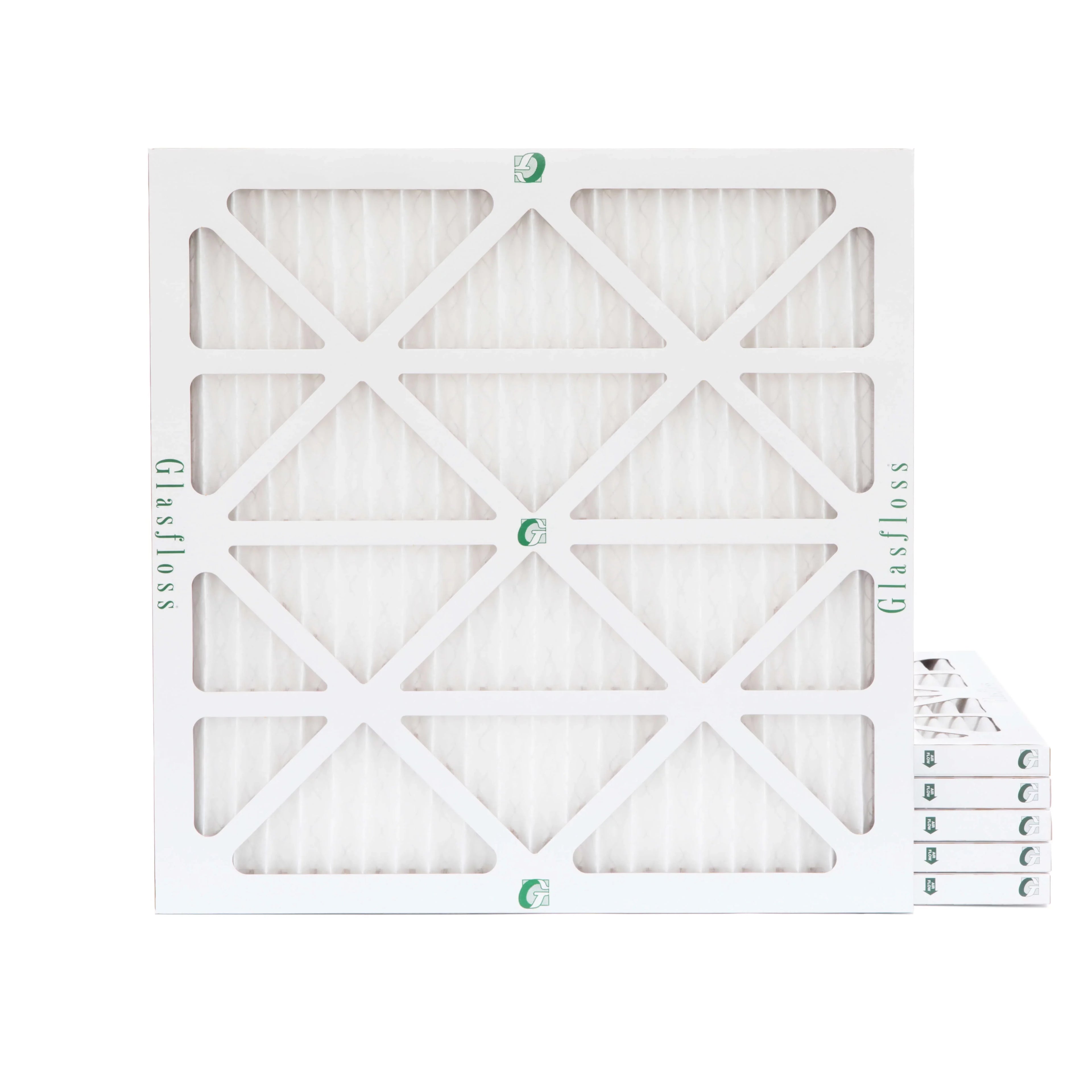 6 Pack of 12x12x1 MERV 10 Pleated Air Filters by Glasfloss. Actual Sizeize: 11-1/2 x 11-1/2 x 7/8