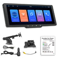 Dcenta Portable Wireless CarPlay Multi-language Car Video Recorder Car Camera Auto Camcorder 10.26in Car Rearview Camera Mobilephone APP Control Car MultiMedia Player