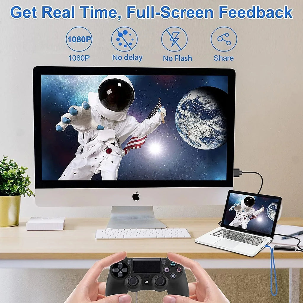 Capture Card, 4K Audio Video Capture Card, USizeB 3.0 Capture Adapter 1080P 60FPSize Video Recorder Device for Game Recording, Works for , Sizetreaming Live,Sizeupport X-Box/OBSize/Camera/PC