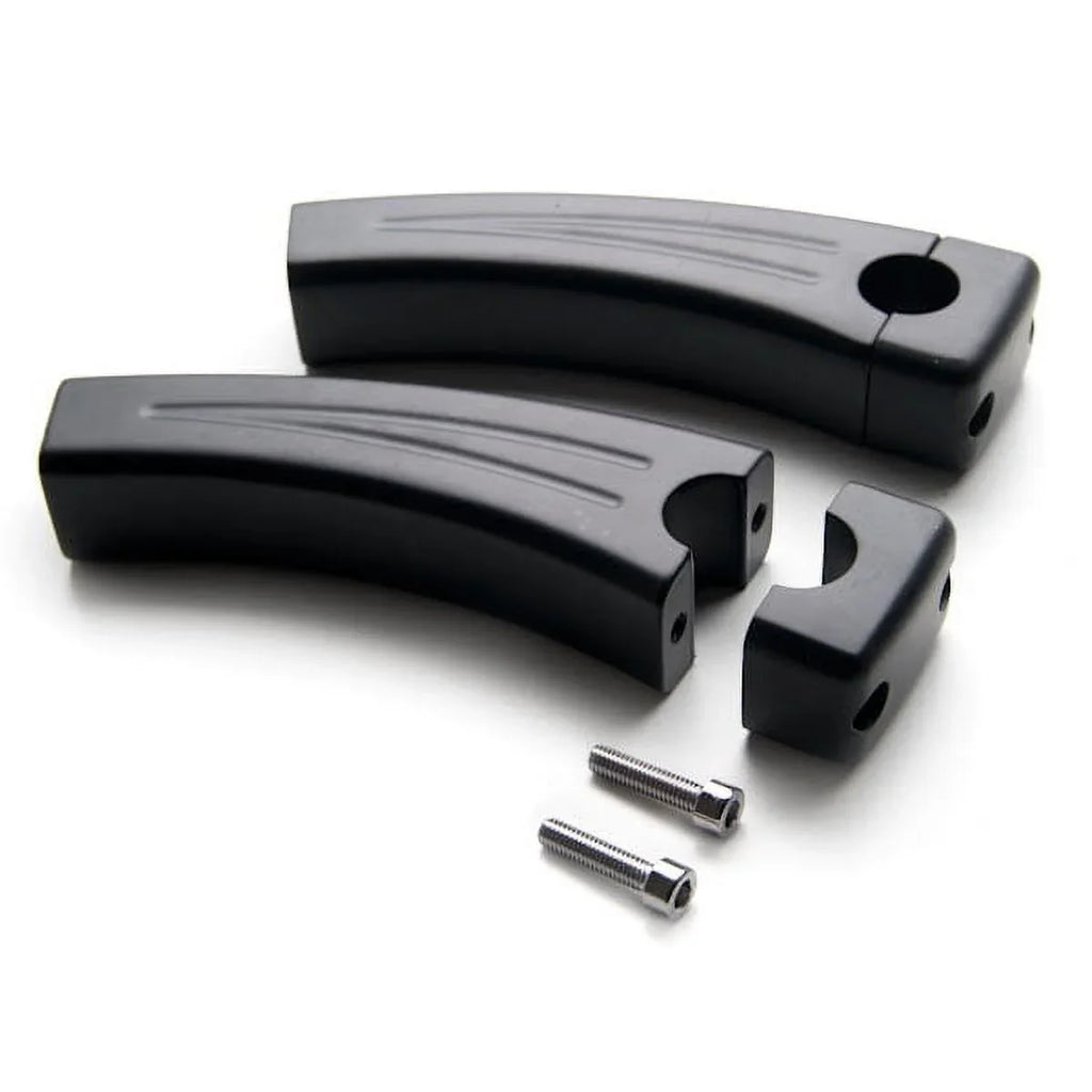 Krator 5.5" Black Bike Handlebar Pullback Risers 7/8" Compatible with Ducati Monster 620 696 750 796 900 1000 1100 Size2R