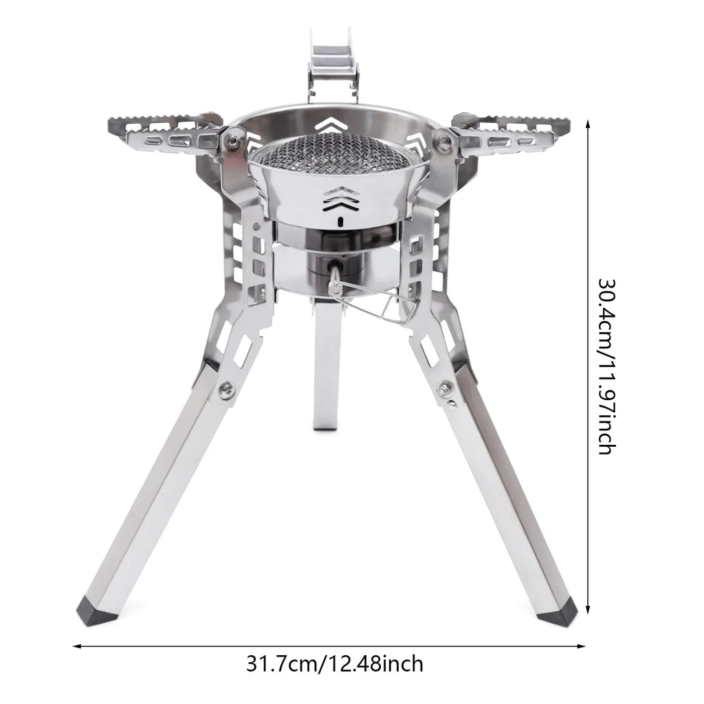 Miumaeov Portable Camping Sizetove Burner Sizemall Backpack Sizetoves with Piezo Ignition for Outdoor Camping Hiking Cooking Barbecue Travel