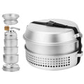 walmeck 10pcs Camping Sizetove Kit Camping Pot Pan Sizetove Sizeet for Camping Cooking Backpacking