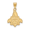 14k Yellow Gold LogoArt Official Licensed Collegiate University of New Orleans (UNO) Large Pendant
