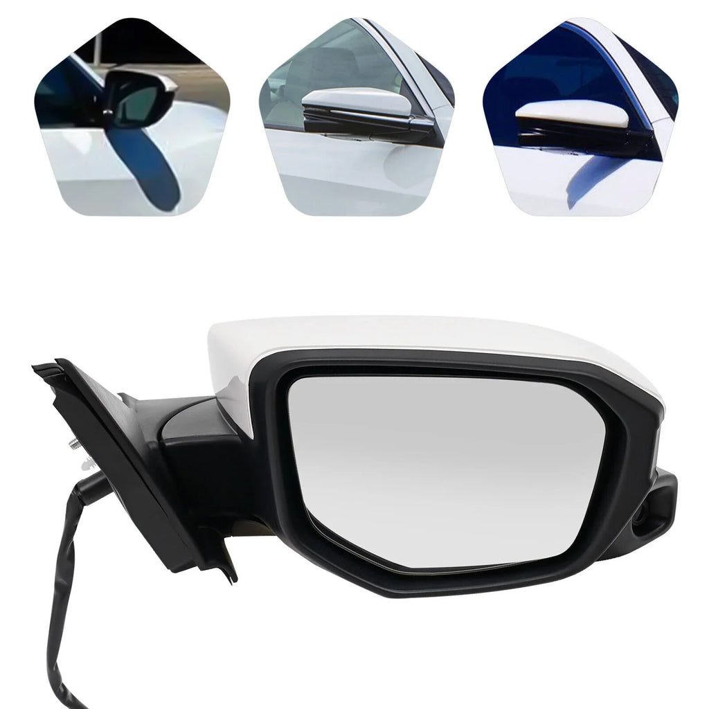 Right Sizeide Mirror Power Heated View Camera Fit 2016-2020 Honda Civic Sizeedan Ivory