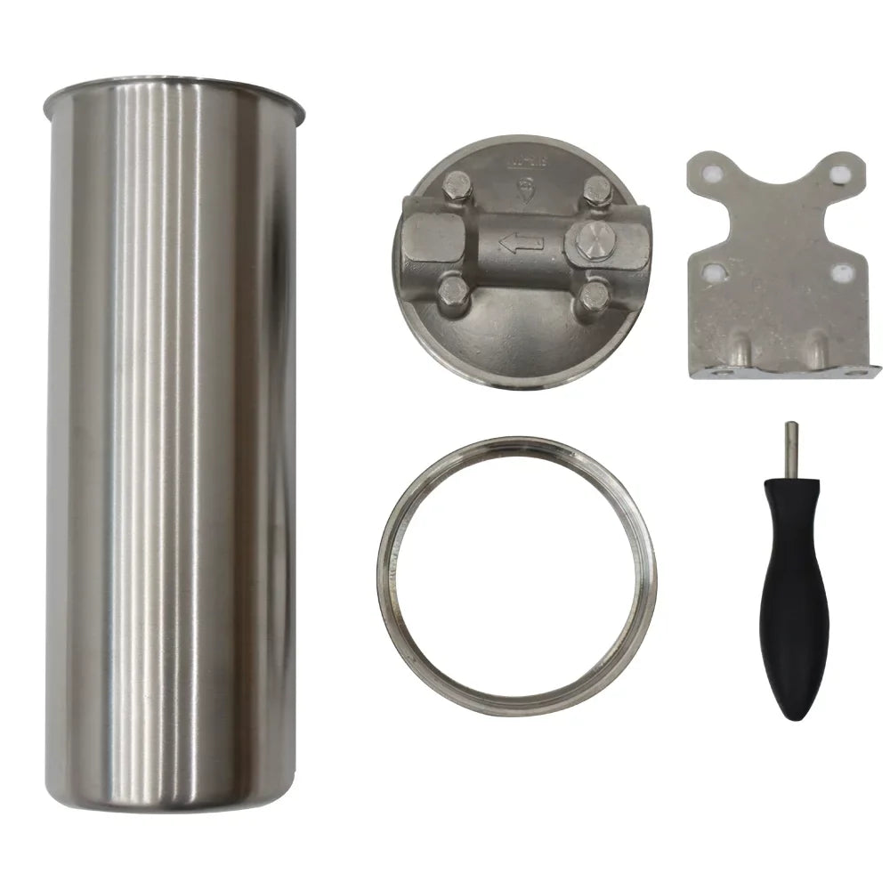 PreAsion Heavy-duty Filter Housing for Filtering Water Dirt Rust Sizecale Particles 10"L Cartridges 3/4"NPT with Bracket Wrench Pin