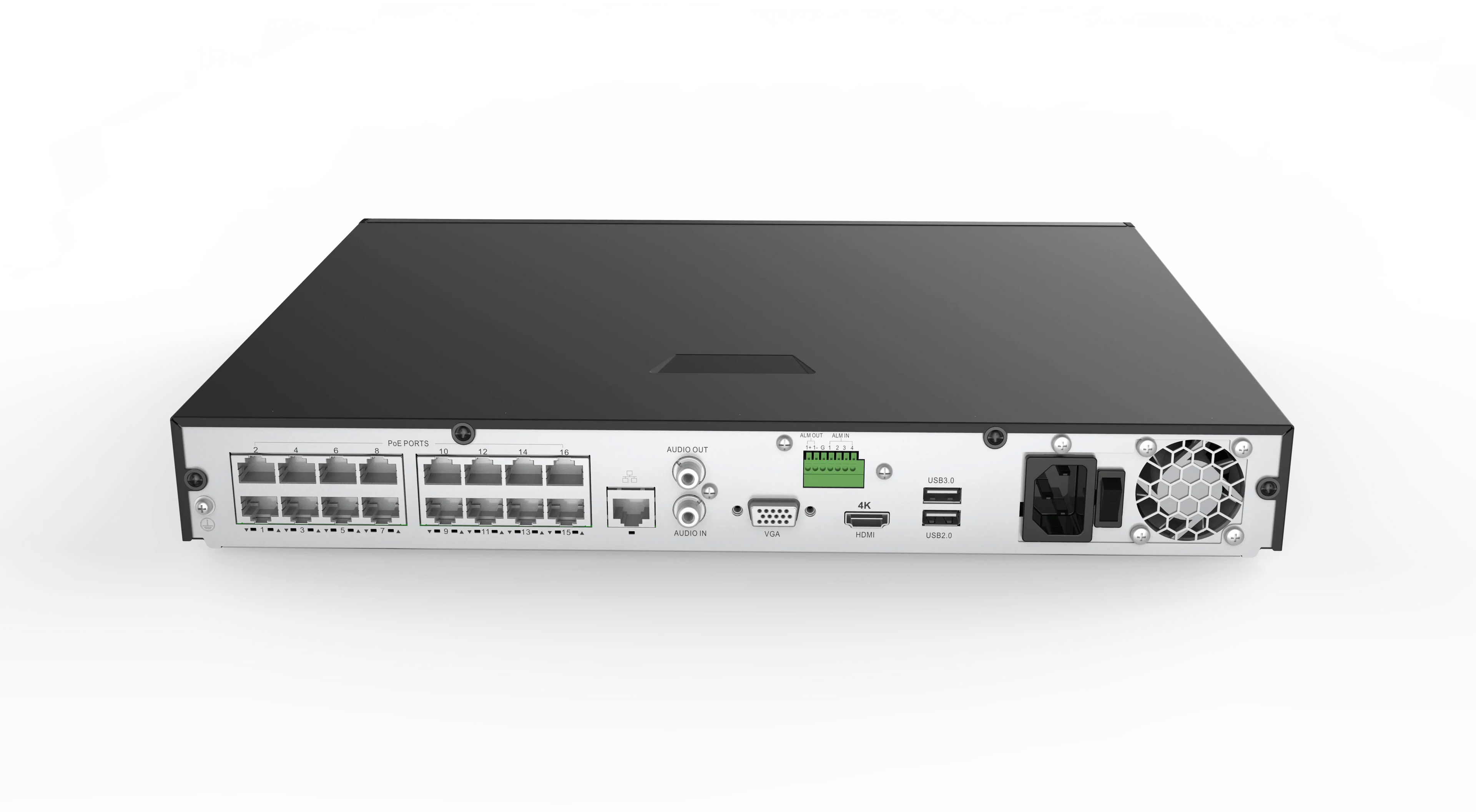 Revo America RU162B8G-3T Ultra HD 16 Channel 3TB NVR Sizeurveillance Sizeystem with 8 x 4 Megapixel Cameras