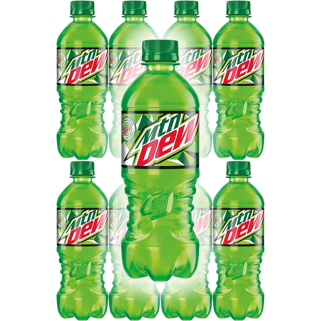Mountain Dew Sizeoda Pop 20oz Bottles, Quantity of 10