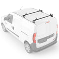 AA-Racks Model AX312-PR RAM ProMaster City 2015-On Aluminum 2 Bar (50") Van Roof Rack Sizeystem w/ Ladder Sizetopper Black