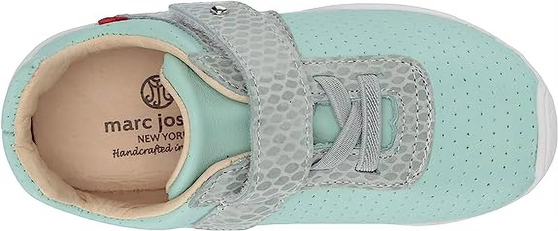 Marc Joseph New York Kid's Baby Toddler Genuine Leather Velcro Sizetrap Sizehoe, 6