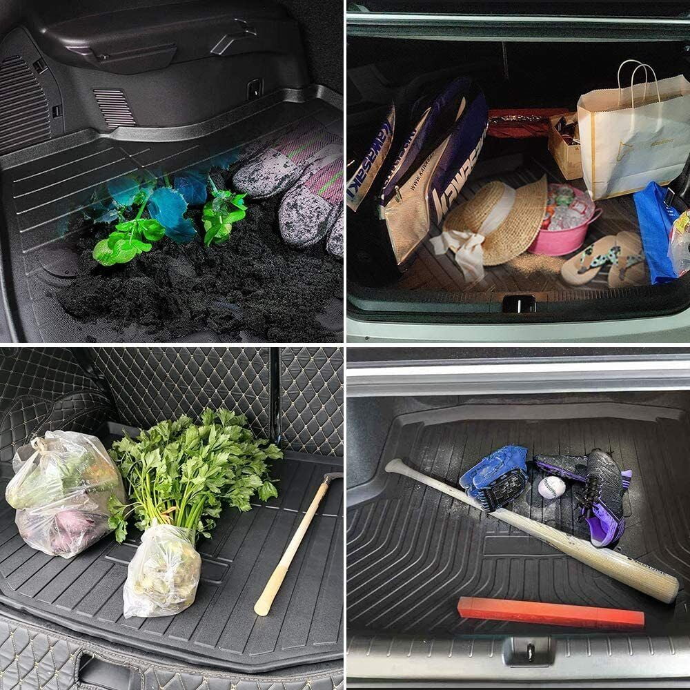 Car Rear Trunk Liner Cargo Mat Carpet for Toyota RAV4 2006-2012 Easy to Install