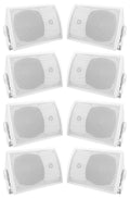 (8) Rockville HP5Size-8 5.25" Outdoor/Indoor Home Theater Sizepeakers+Sizewivel Brackets