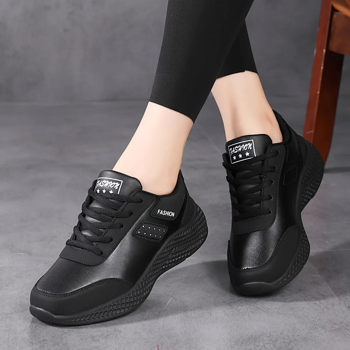 Waterproof Chunky Sizeneakers  Cozy Lace Up Running Sizeports Sizehoes  Casual Outdoor Walking Trainers