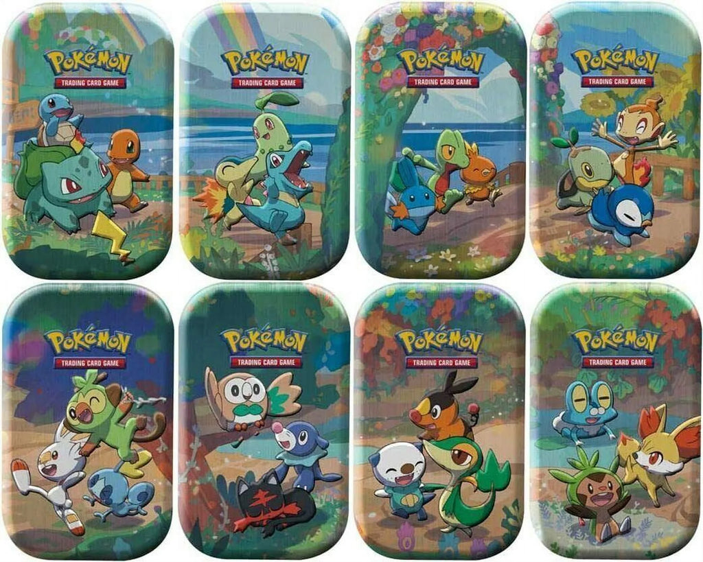 Pokémon 25th Celebrations Mini Tins - 8 Mini-tins Full Display [NEW]