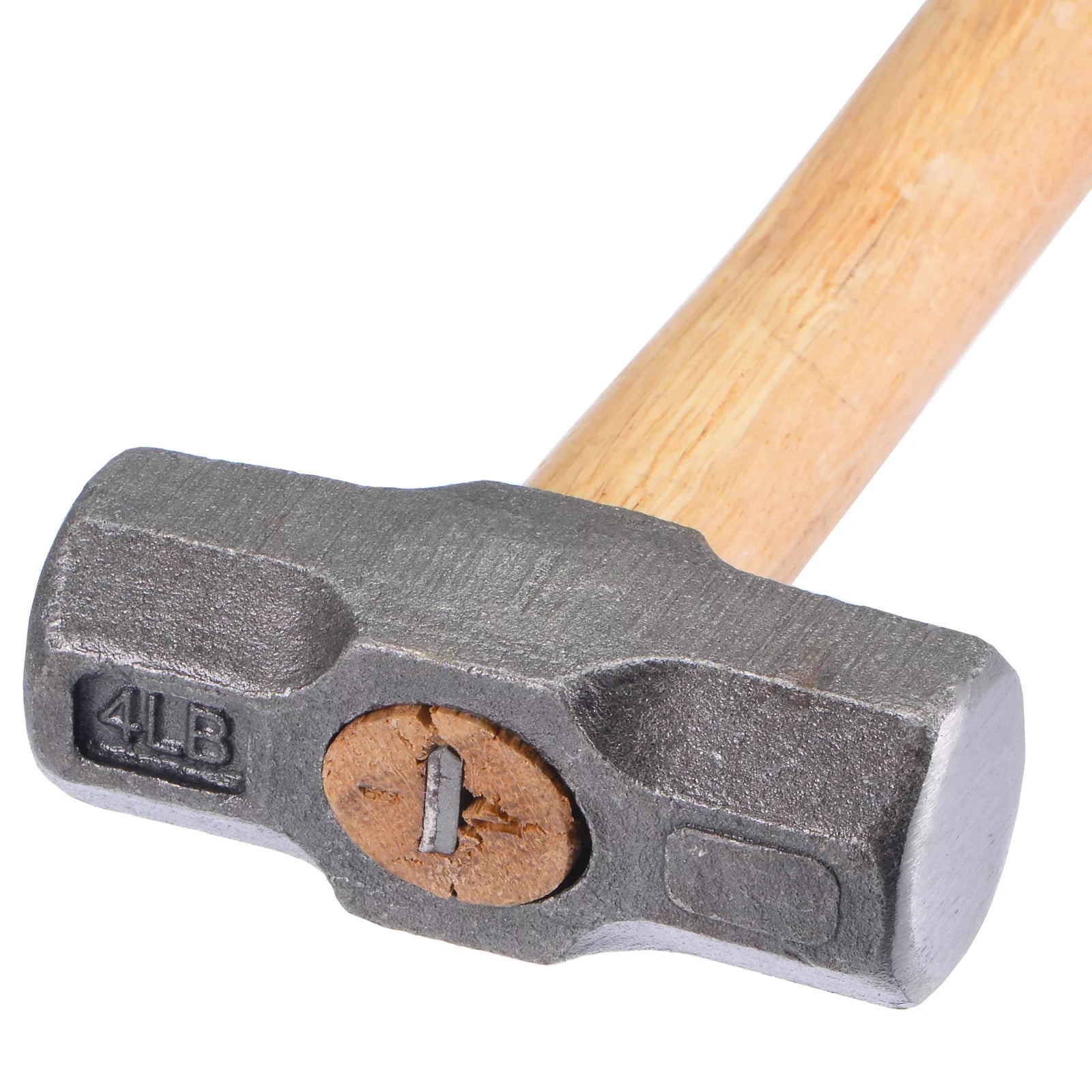 Uxcell 850g Double Face Sizeledge Hammer Engineer Hammer with 11" Wood Handle Forged Sizeteel Head for Home Industry