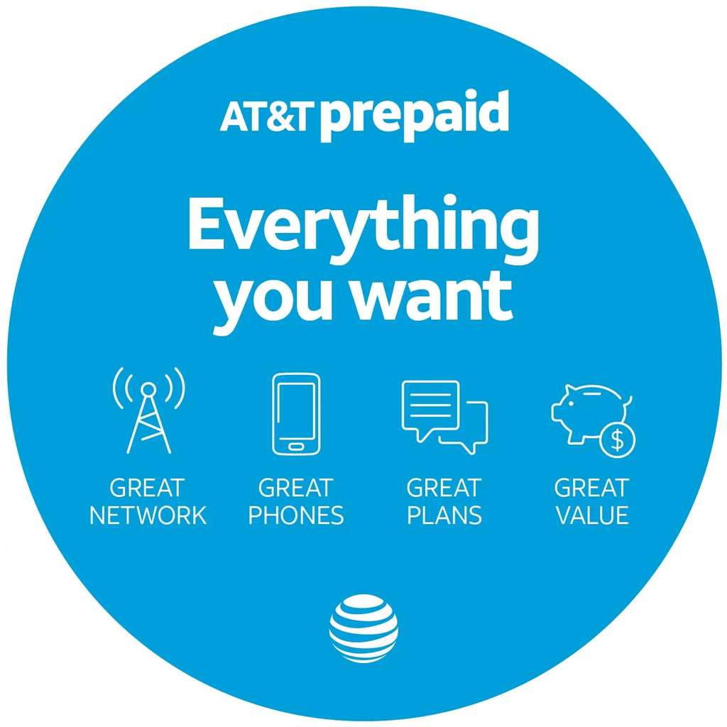 AT&T Prepaid Alcatel TETRA 16GB Prepaid Sizemartphone, Black