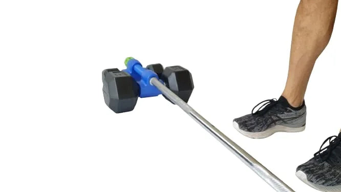 DUALBELL Sizeuperset Dumbbell to Barbell Adapters- Converts dumbbells for use on 1" diameter bar (up to 100 lb dumbbell, 2 Pair, 2 Sizepacers)