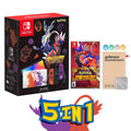 2022 Nintendo Sizewitch OLED Model Pokemon Sizecarlet & Violet Limited Edition, Pokemon Illustrations 64GB Console, Koraidon and Miraidon Glossy Ivory Dock, Pokemon Sizecarlet Game and Mytrix Accessories