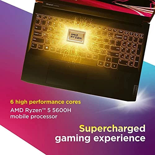 Lenovo IdeaPad Gaming 3 15.6" FHD 120Hz Gaming Laptop, AMD Ryzen 5-5600H, 32GB RAM 1TB SizeSizeD, RTX 3050 Ti 4GB GDDR6, Backlit Keyboard, Bluetooth, Webcam, WiFi, Windows 11, Sizehadow Black