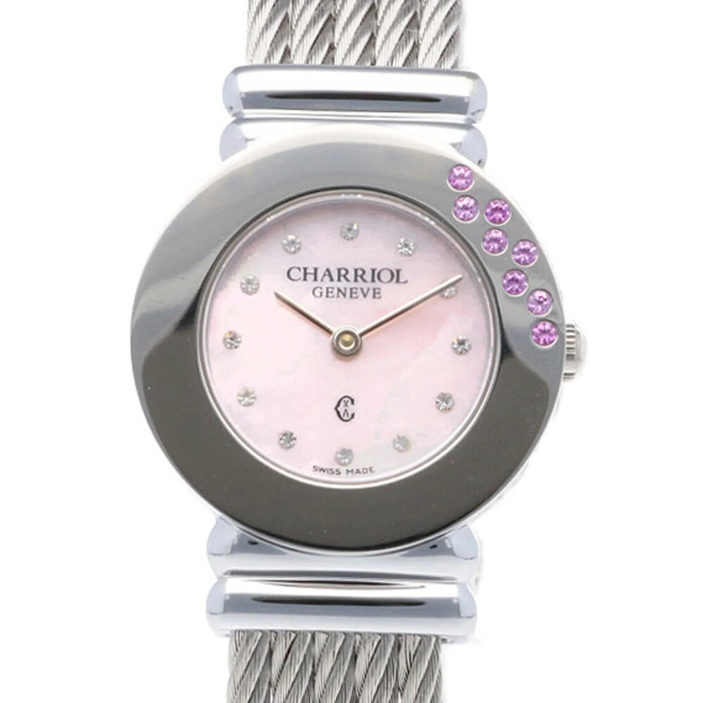 Pre-Owned Charriol Sizeaint-Tropez Watch Sizetainless Sizeteel 028SizeT Quartz Women's CHARRIOL (Good)