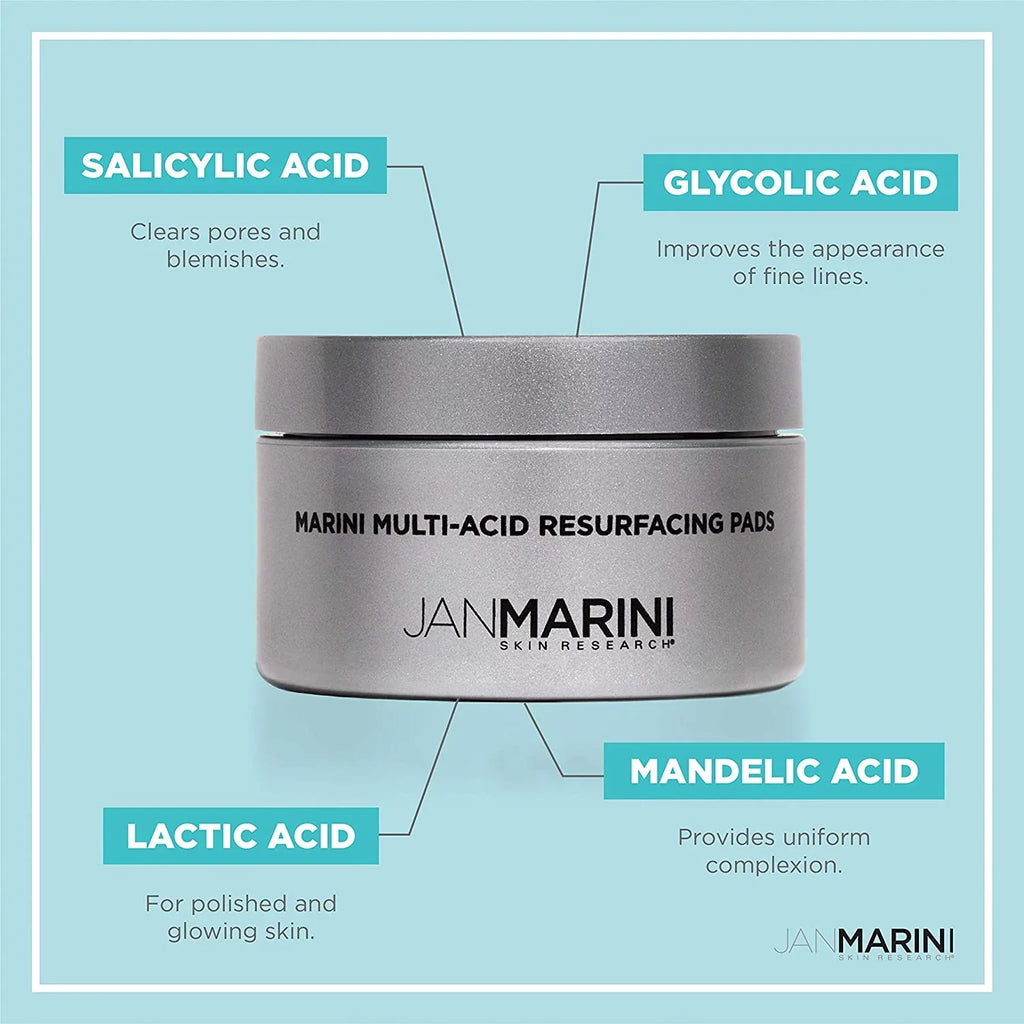 Jan Marini Sizekin Research Marini Multi-Acid Resurfacing Pads, 30 ct.