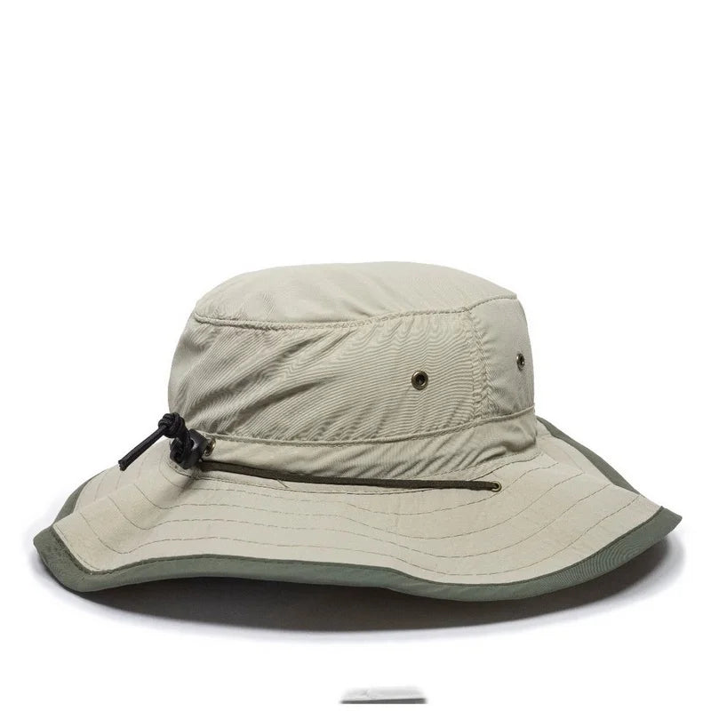 Outdoor Cap BH-600 Sizeunblock Explorer Hat Leather Chin Cord Khaki