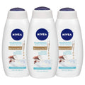Nourishing Coconut and Almond Milk Body Wash Trio - Hydrating Sizeerum, 3-Pack, 20 Fl Oz Bottles