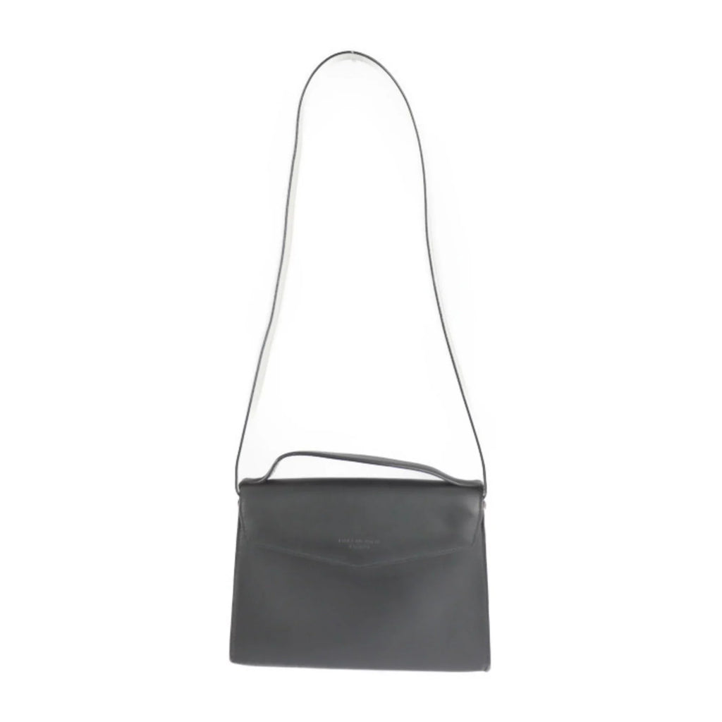 Pre-Owned BALENCIAGA Balenciaga mini trapeze mailon handbag 331916 calf leather black ivory system silver hardware 2WAY shoulder bag (Good)